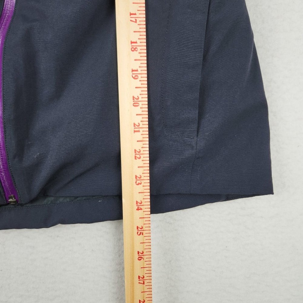 Marmot Jacket Women Medium Black Purple Membrain Rain Hooded Lightweight Outdoor - Picture 7 of 13